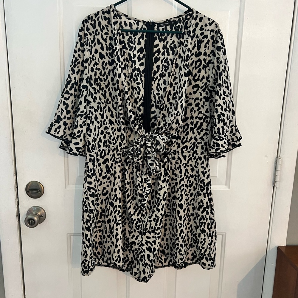 Plus size shorts romper